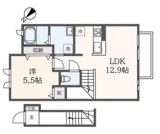 プラナス ヴィラ【2階】の間取り