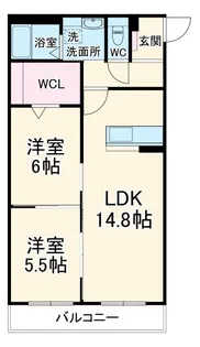 アーバンコート尾西【2階】の間取り