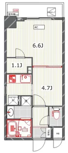 オーキッドレジデンス千代田岩本町【5階】の間取り