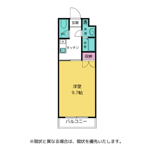 メゾンドゥジュネス北代【2階】の間取り