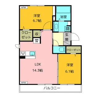 Grande Ena【1階】の間取り