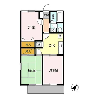 レジデンスヒルトップIII【1階】の間取り