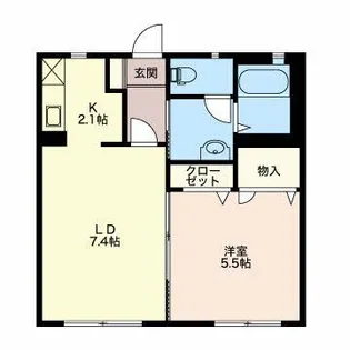 イルマーレ【1階】の間取り
