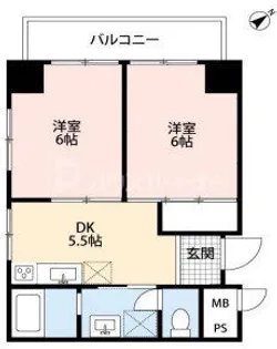 ヴェルデコート【6階】の間取り