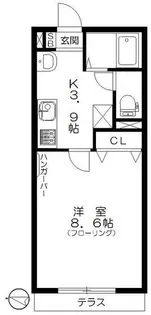 ベルメゾン鷺宮【1階】の間取り