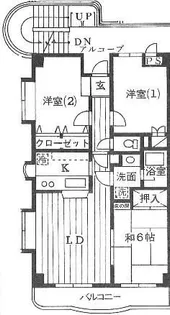 オークヒルズ瀬田【2階】の間取り