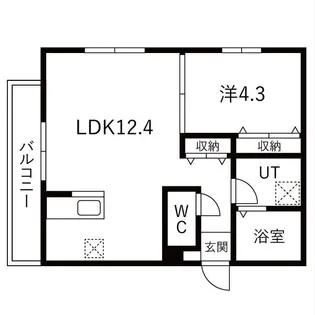 道徳テラス【3階】の間取り