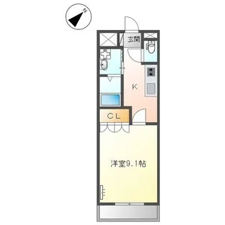 コンフォート・アルファ【2階】の間取り