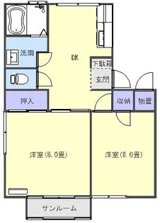 ダイショウハイツ【2階】の間取り