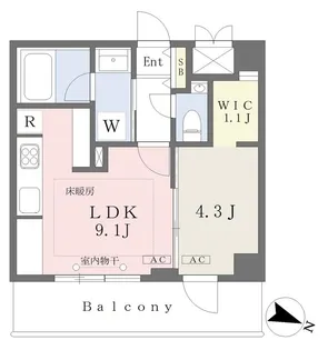 グリーンヒルズ南大塚【2階】の間取り