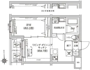 アイル グランデ赤羽【2階】の間取り