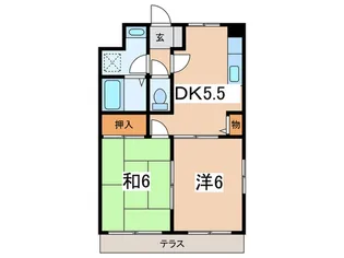 ア-ビスSW【1階】の間取り