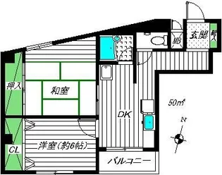 ベストンハイム元町【3階】の間取り