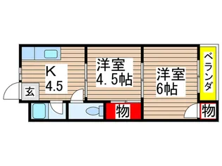 コーポ和光【2階】の間取り