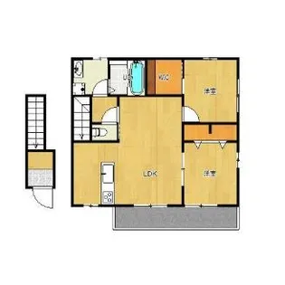 スカイハイツミヤコ【2階】の間取り