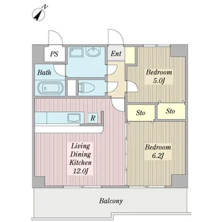 エレンシアII【7階】の間取り