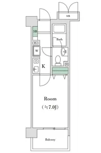 グランド ガーラ南大井【3階】の間取り