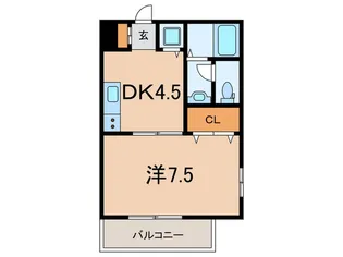 プリモディーネ深江本町【2階】の間取り