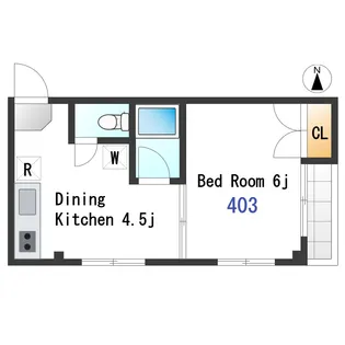 Kハウス一橋学園【4階】の間取り