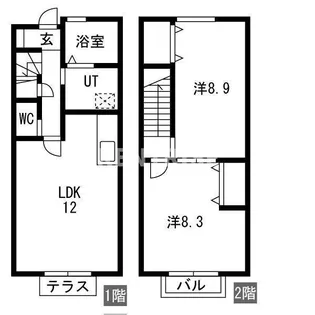 飛鳥C棟の間取り