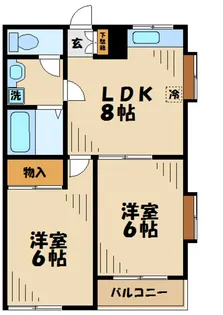 エスポアールアオキ【2階】の間取り