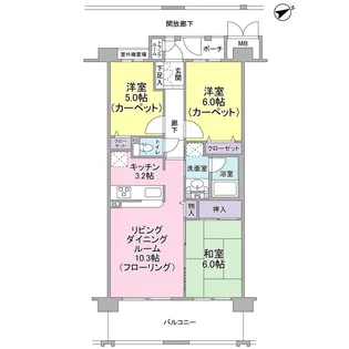 エルパティオ【3階】の間取り