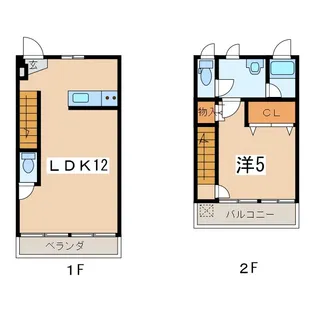 テラスハウストミーズ【1階】の間取り
