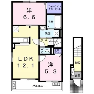 アーバイン B【2階】の間取り