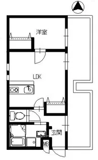 こがねビル【6階】の間取り