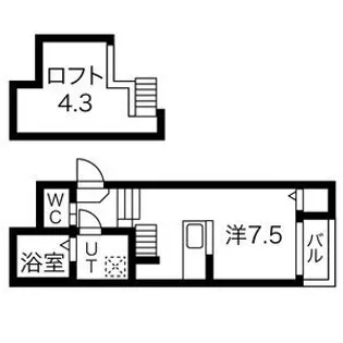 MICASA志賀本通【1階】の間取り