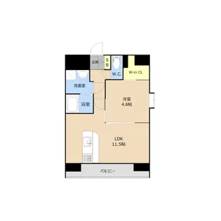 Regina下通【4階】の間取り