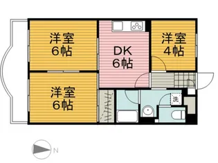 エクセルマンション楡【3階】の間取り