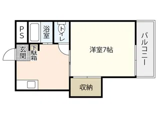 コーポ道本【3階】の間取り