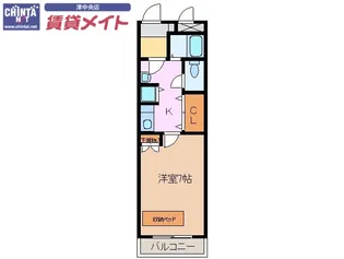 リッツハウスII八町【2階】の間取り