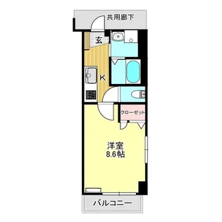 カナルフィー【2階】の間取り