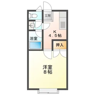 ニューハイツみうらB棟【2階】の間取り
