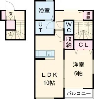 南風A【2階】の間取り