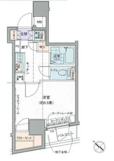 ドルチェ文京千駄木【6階】の間取り
