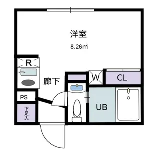 ガイアノイエ川崎大師【1階】の間取り