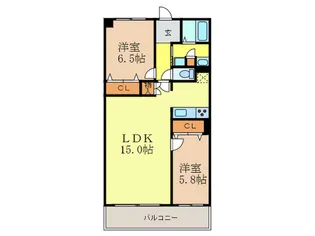 クローバー・ノース江坂【1階】の間取り