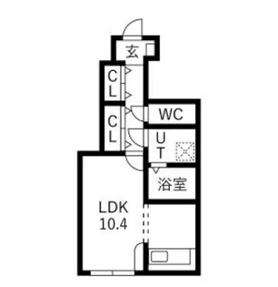 KD小白川(ケーディー小白川)【1階】の間取り