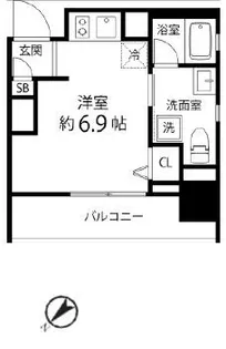 T’s garden東池袋(旧T’s garden大塚)【9階】の間取り