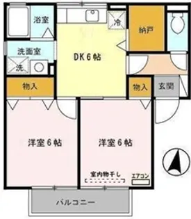 セジュールSKY C棟【2階】の間取り