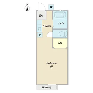 サフランハイツB【1階】の間取り