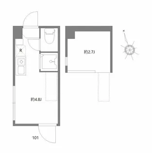 ハーモニーテラス高円寺南V【1階】の間取り