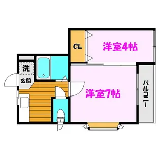カーサKOIKE【2階】の間取り