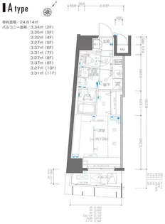 ZOOM横浜関内【9階】の間取り
