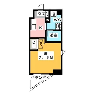 プラウドフラット浅草橋II【7階】の間取り