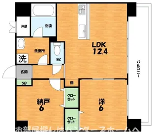 ベロフィオーレ宮之阪【1階】の間取り
