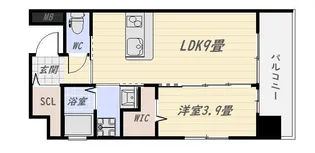 クレアグレイス荒田II【4階】の間取り